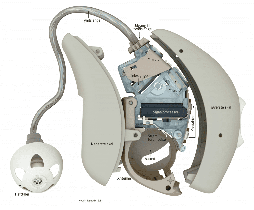 hearing aid høreapparat 3D illustration